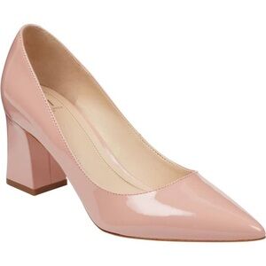 Zala Nude Block Heel Pumps Sz-7